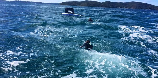 Crew change off Kawau - Predictwind Waszp - 30nm run to Kawau - October 21, 2016 © PredictWind